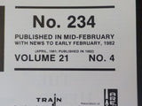 Pacific News #234 1982 February Heber Creeper & #1744 White Pass & Yukon