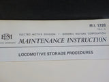 EMD Maintenance Instructions MI 1726 Rev A Locomotive storage procedures
