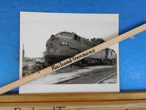 Photo M-K-T Railway Locomotive #81-A 8 X 10 B&W Katy Parsons KS 1970