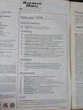 Railroad Model Craftsman Magazine 1978 February RMC Car Card operation Simplifie