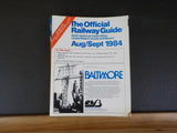 Official Railway Guide 1984 August September North American Travel Edition