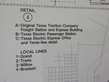Map Texas Electric Railway Lot of 8 maps