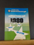 Railway Clerk Interchange 1979 December Political Issues Poll 1980