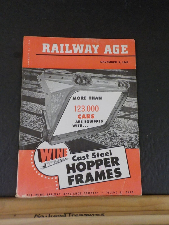 Railway Age 1949 November 5 Santa Fe revamps largest freight Yard Electro-Motive