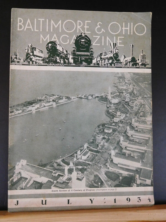 Baltimore & Ohio Employee Magazine 1934 July B&O Trains using CUT