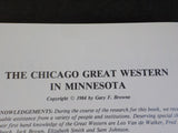 Chicago Great Western in Minnesota, The by Bee Browne & Luecke  w/ dustj Jacket