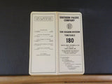 Southern Pacific Employee Timetable #180 San Joaquin Division 1954 September 26