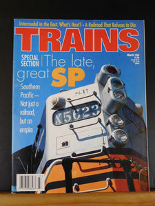 Trains Magazine 1998 March Late great Southern Pacific Intermodal in East