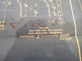 Blueprint PRR Passenger Cars End Roof & Vestibule End Sheet Connection 410529-A