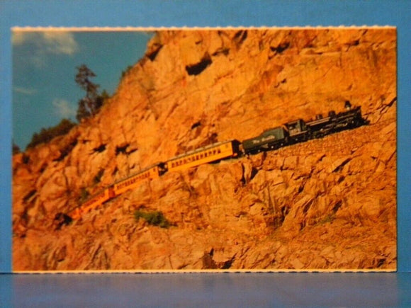 Postcard Denver & Rio Grande Narrow Gauge Railroad High Line Animas Gorge CO