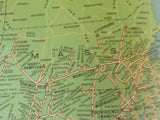 Map Penn Central Railroad January 1970 Trackage Rights Associated Lines
