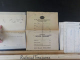 New York Central Freight Station Tally Pouch Lot of 5. 1928.  Each pouch contain