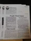 News from the National Association of Railroad Passengers 1989 COMPLETE YEAR Lot