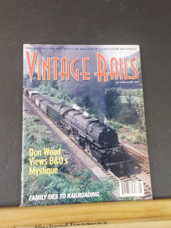 Vintage Rails #12 1998 May June Ma&Pa doodlebugs T&P El Paso Route B&O
