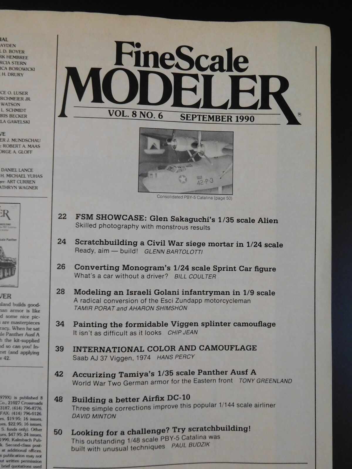 FineScale Modeler 1990 September Diorama scene from Alien Scratchbuild ...