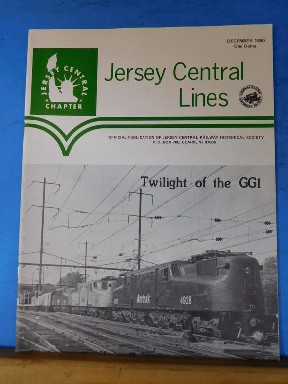 Jersey Central Line NRHS 1980 Dec GG1 Twilight