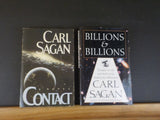 Carl Sagan Contact,  Billions & Billions  Lot of 2 books