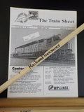 Feather River Rail Society The Train Sheet 1985 Lot of 6 Vol 3   Western Pacific