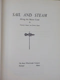Sail And Steam Along the Maine Coast by Short & Sears  Hard Cover