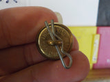 Button Amtrak Waterbury One button Gold in color One button gold in color small