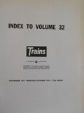 Trains Magazine Bound Volume 32 Nov 1971 - Oct 1972