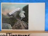 Postcard White Mountain Notch Postmarked 1909 To L S Ford Steam locomotive