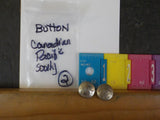 Button Canadian Paific Scully Lot of 2 small Silver in color small