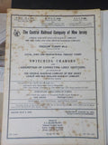 Central Railroad Company Of New Jersey Lot  Locomotive Inspection Frt Tariff