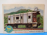 TCG Trading Card 48 Modern Caboose Baltimore & Ohio Railroad B&O Train