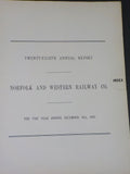 Norfolk and Western Railway Annual Report 28th year ended December 31 1923 MAP