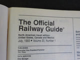 Official Railway Guide 1993 July North American Travel  Canada Mexico