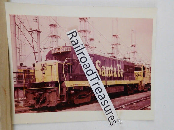 Photo Santa Fe Locomotive #6602 8 X 10 Color Argentine KS 1973