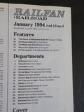 Railfan & Railroad Magazine Bound Volume 13 January - December 1994 Green
