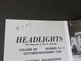 Era Headlights 1986 October November New York's Third Ave Railway System