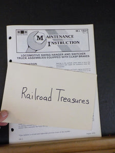 EMD Maintenance Instructions MI 1501 Rev B Locomotive swing hanger and switcher