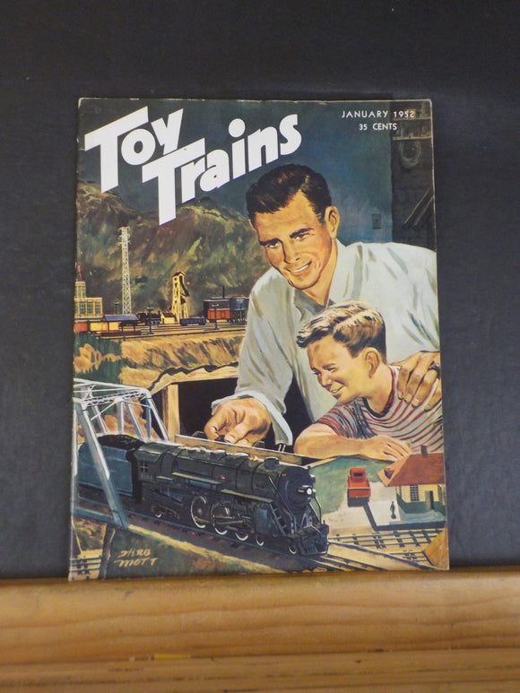 Toy Trains Magazine 1952 January fences lumber bulk oil plant