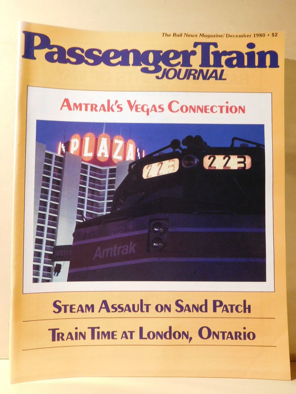 Passenger Train Journal 1980 December Steam Assault on Sand Patch