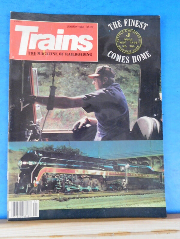 Trains Magazine 1983 January The finest comes home N&W J New Diesels, Old Pullma