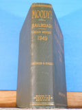 Moody’s Steam Railroads 1949 HC Railroads Airlines Shipping Traction
