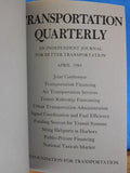 Transportation Quarterly By Brian Cudahy Volume 38 1984