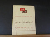 Louisville & Nashville Railroad Annual Report 1956 L&N 105th Map Equipment