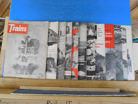 Trains Magazine Complete Year 1964 12 issues
