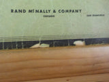 Handy Railroad Atlas 1944 Rand McNally Soft Cover   Staples have been removed