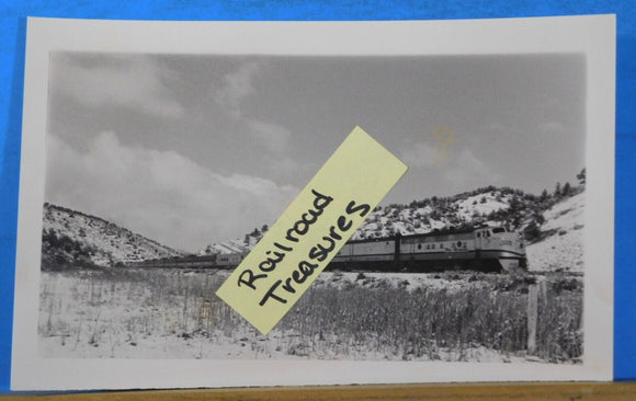 Photo Rio Grande Train Locomotive and cars Date and location unknown. Lloyd Lewi