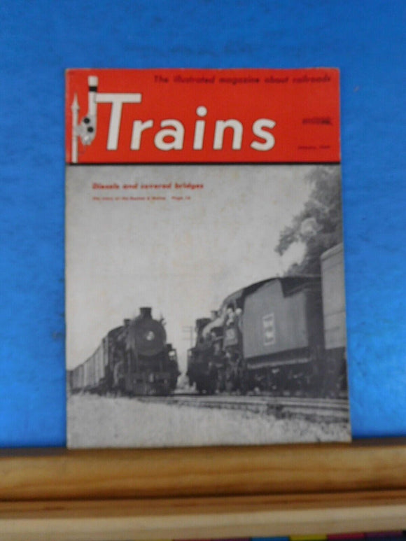 Trains Magazine 1949 January Diesels and covered bridges