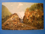 Postcard M.C.R.R. Cut Crawford Notch White Mountains N.H. Postmarked 1913