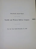 Norfolk and Western Railway Annual Report 54th Year ended December 31 1949  MAP