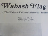Wabash Flag Vol 3 #2 March April 1980 Passenger train consists & equipment regis