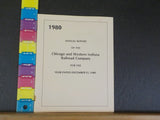Chicago and Western Indiana Railroad Company Annual Report 1980