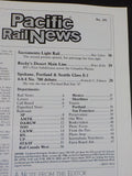 Pacific Rail News #291 1988 February GN Desert Main Line Sacramento Light Rail